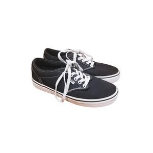 VANS Atwood Lowtop Lace-Up Sneaker Black Women's Size 8